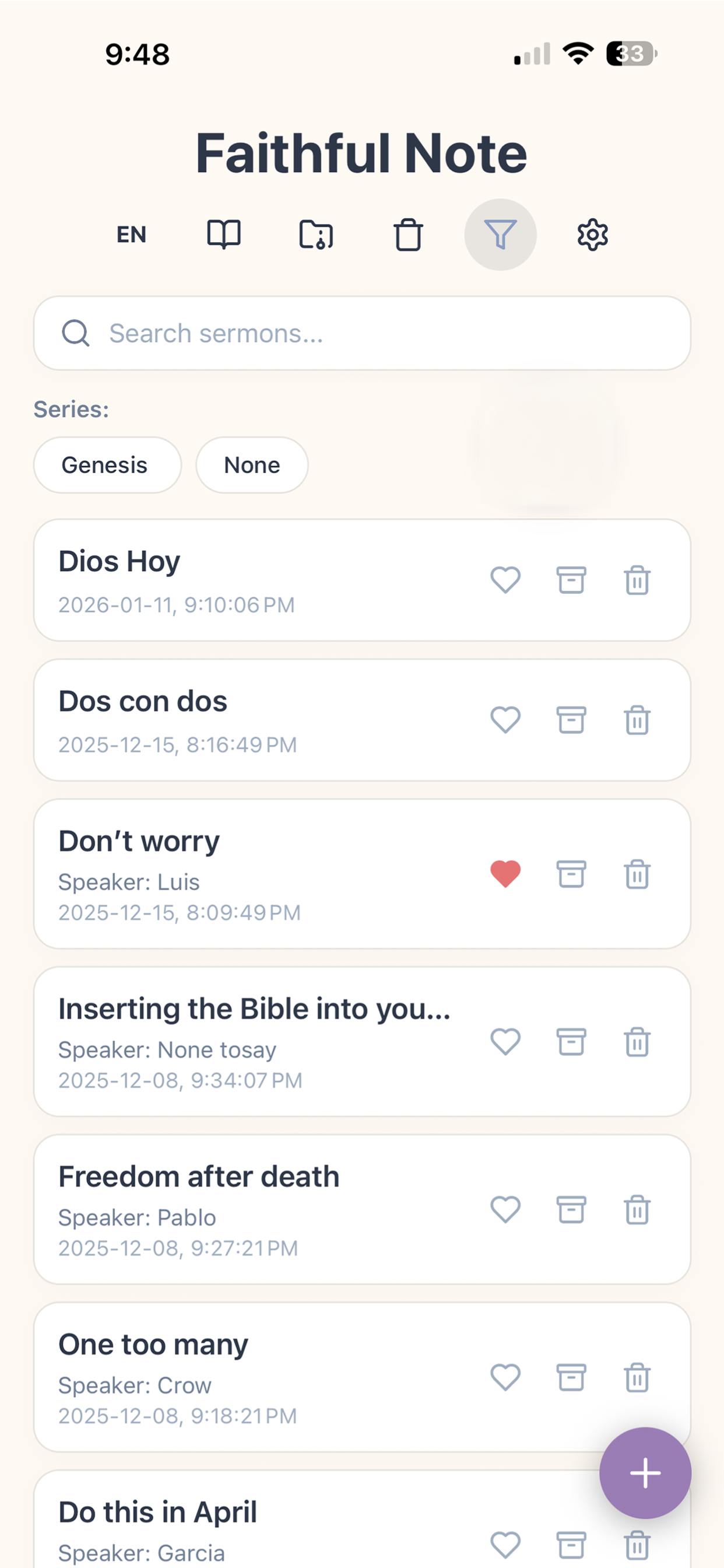 Faithful Note screenshot 3